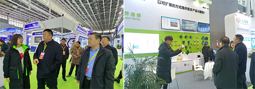 河北省水利廳副巡視員、河北省水利學(xué)會理事長馮謙誠一行蒞臨展位參觀指導(dǎo)